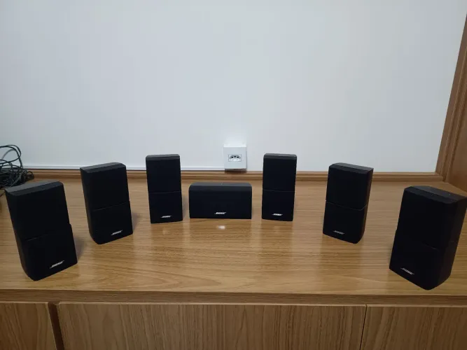 Kit 5 Caixas Satélites Bose Acoustimass Série V + Cabos Originais (Sem Subwoofer)