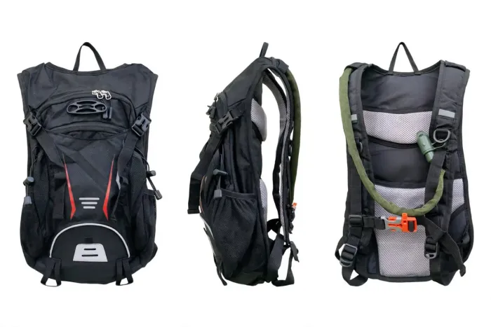 Mochila de Hidratação 3L Original - Moto Trilha Bike Pesca - Com Refil + Mangueira