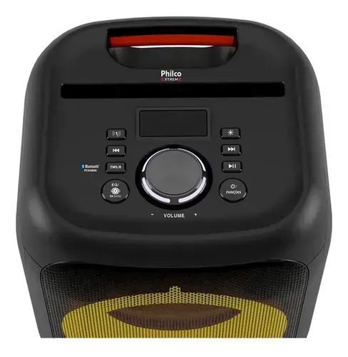 Caixa de Som Amplificada Philco Flash Light PCX4800, Bluetooth, USB e Bateria-Loja Fs
