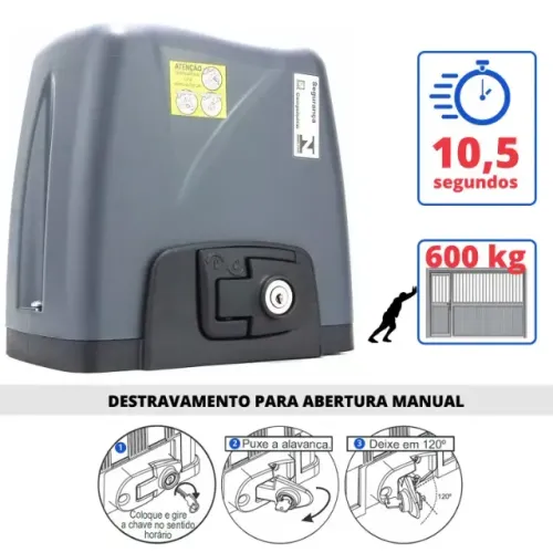 MOTOR PARA PORTÃO ROSSI - 1 ANO DE GARANTIA - FAZEMOS MANUTENÇÃO