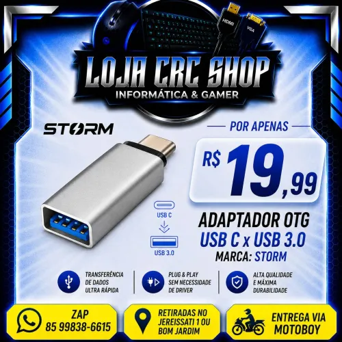 Adaptador Otg USB C x USB 3.0 Storm