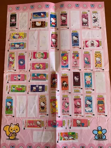 Álbum figurinha buzzy chiclete hello kitty