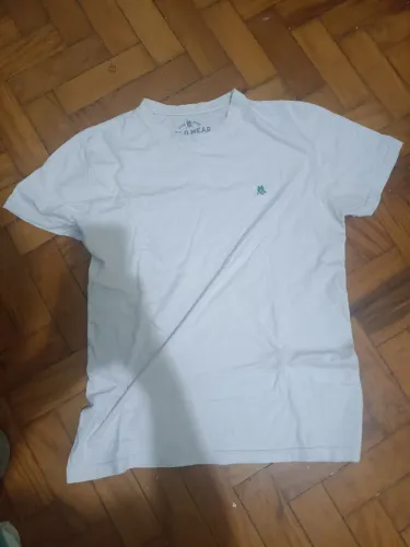 Camiseta polo wear branca tamanho g