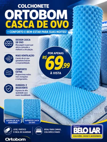 Colchonete caixa de Ovo Ortobom