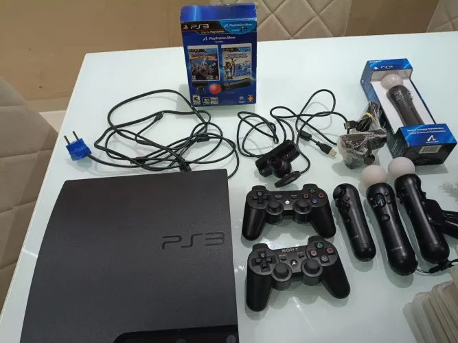 PLAYSTATION 3 SLIM COMPLETO À VENDA!