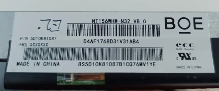 Tela para Notebooks P/Number NT156WHM-N32 V8.0 HD 30 Pinos Fosca em perfeito estado