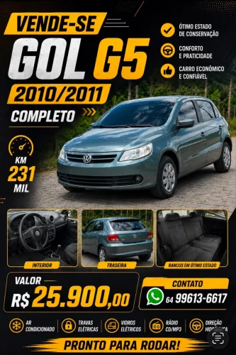 Volkswagen Gol Geração V 1.0 8V MI Total Flex Mec. 4P 2011