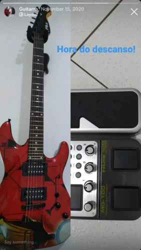 Guitarra + Pedaleira<br>R$ 1.000,00