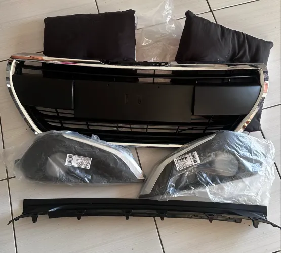 Kit Grade de Para-choque Peugeot 208 (2017 a 2020) - Novo