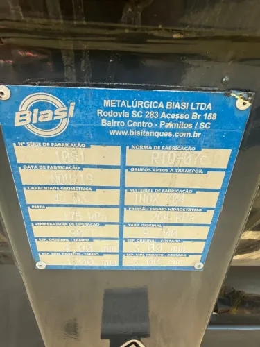 Carreta Tanque Térmica Inox