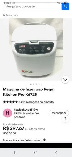 Máquina de pão Regal