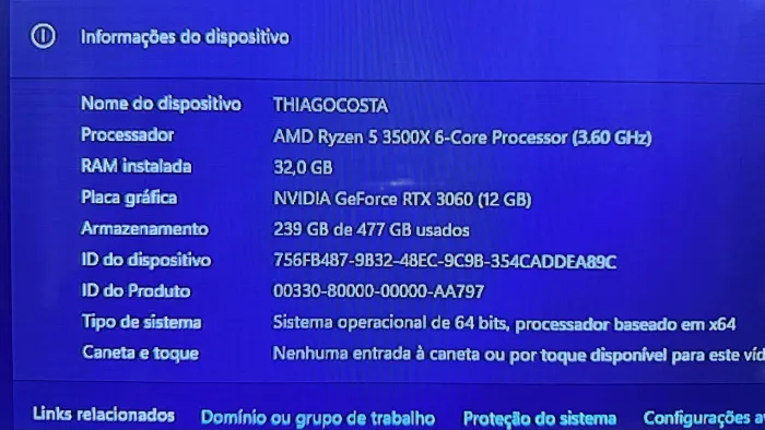 Vendo PC Gamer / para edição de Vídeo