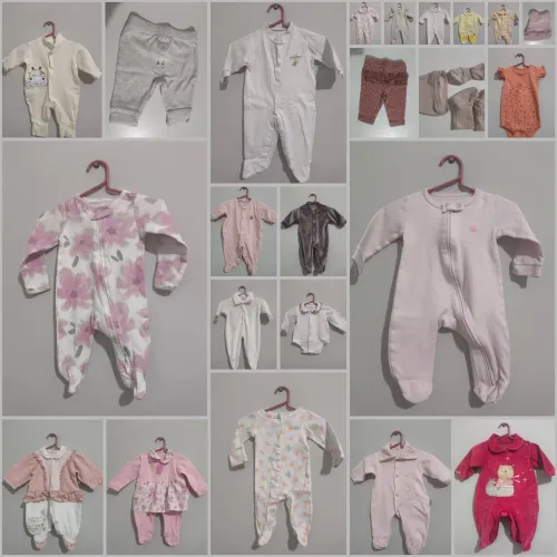 Kit Lote de roupas menina RN e P