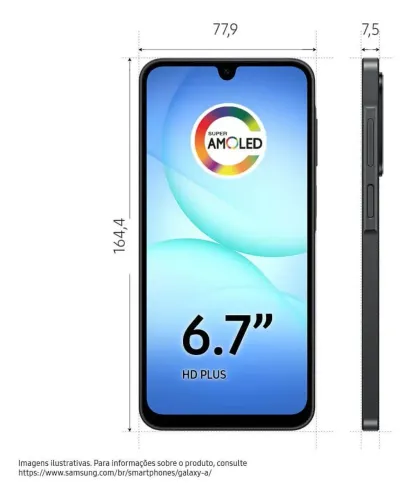 Samsung A17 preto 128 GB