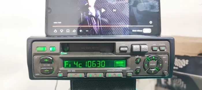 Rádio Toca Fitas Pioneer Keh-1850 Com Bluetooth E Led Lindo