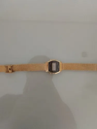 Relógio casio original dourado