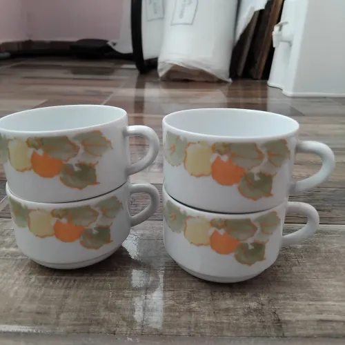 4 xicaras de chá porcelana pozzani