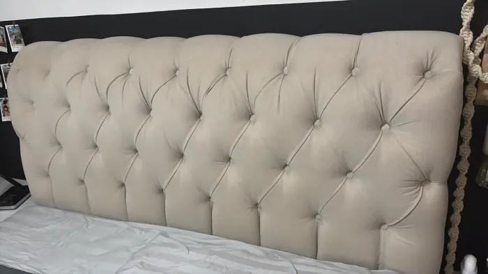 Cabeceira estofada cama de casal