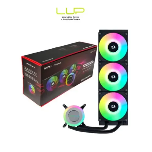 (LOJA FÍSICA) Water Cooler 360mm Lian Li Ga Ii Lite Redragon Edition
