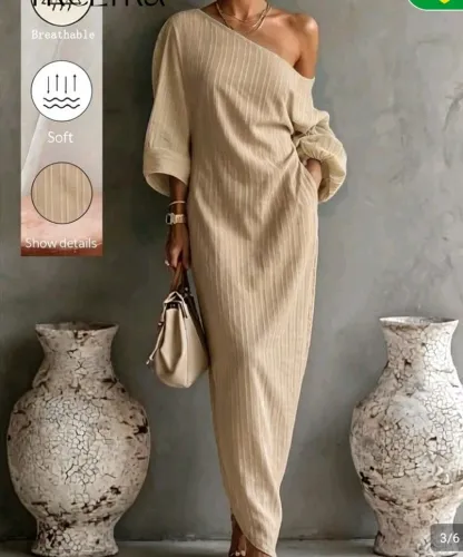 Vestido elegante,nunca usado bege tamanho M