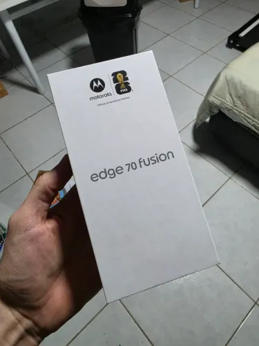 Moto edge 70 fusion branco 256gb lacrado