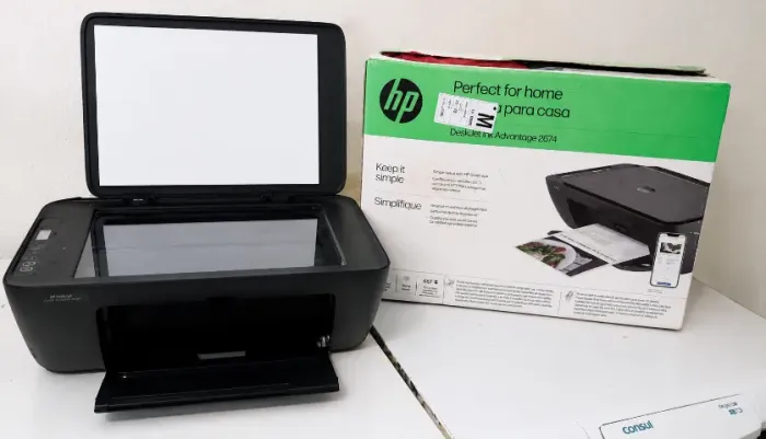 Impressora HP DeskJet Ink Advantage 2674 Wi-Fi Multifuncional | Estado de Nova | Pouco Uso
