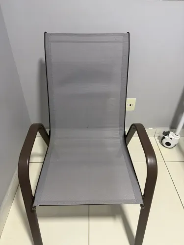 Cadeira de tela em aço bianchinni