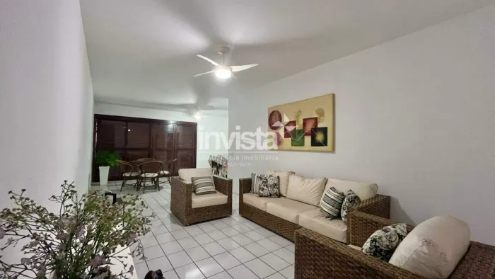 Apartamento de 160 m² para aluguel no Gonzaga, em Santos