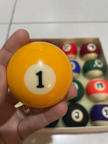 Conjunto de Bolas de Bilhar Com Faixa 54mm