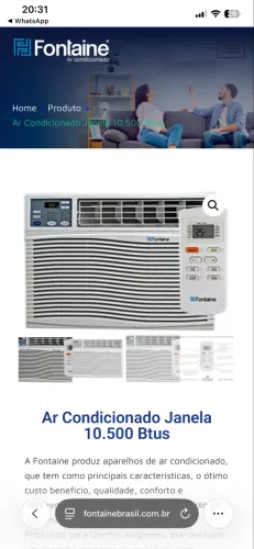 Ar condicionado digital de janela 220v seminovo EM PERFEITO ESTADO
