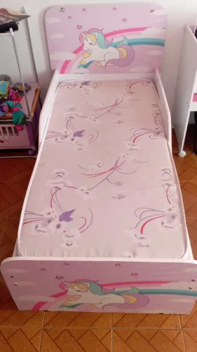 Mini Cama Unicónio Com Colchão
