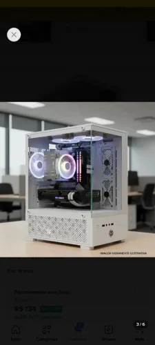 Vendo gabinete gamer branco Lacrado!