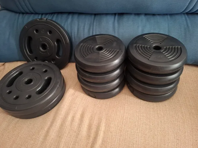 Anilhas injetadas de 5kg e 3kg