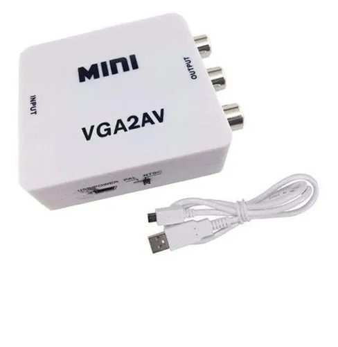 Conversor Vga para Av Áudio P2 e RL