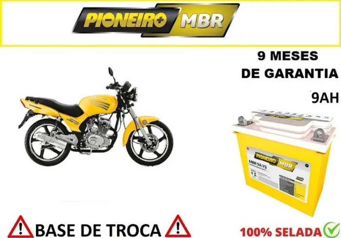 Bateria Automotiva Pioneiro Dafra Speed - 9 Ah