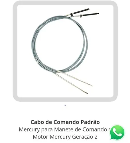 Cabo comando Padrao Mercury 