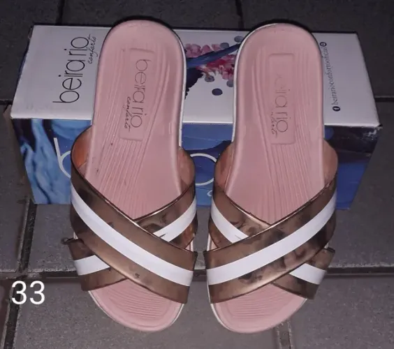 Sandália Beira Rio (Tamanho 33/34) - Última Peça
