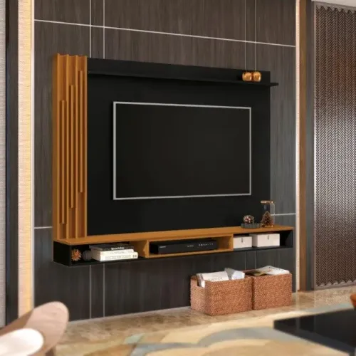 Painel AST Para TV Até 55'' Acabamento Ripado Degradê! Frete e Montagem Grátis