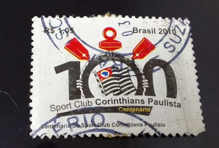 Selo Centenário Corinthians..Raro