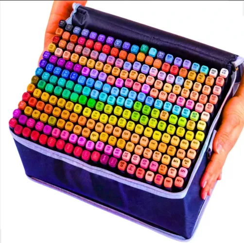 Kit de Canetas para Desenho - 80 Cores Vibrantes