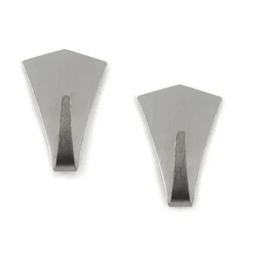 Cabide Gancho Parede 2pçs Adesivo Sup 1,5kg Aço Clink 5cm Ck4070