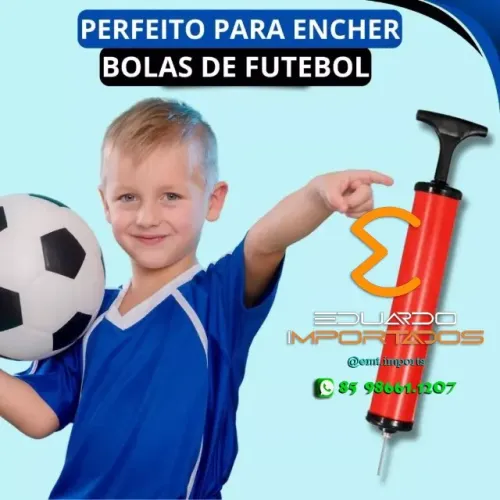 Bomba de Encher Ar Manual Multiuso