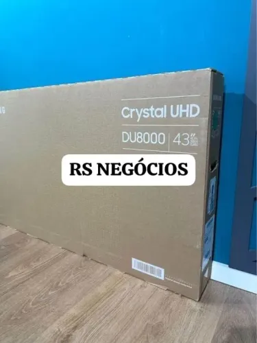 Smart tv 43 Samsung DU8000, Lacrada + NF (Até 12x)