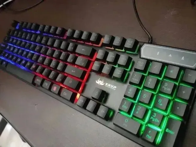 Kit Teclado & Mouse Semi-Mecanico Gamer MadSet RGB USB Knup®