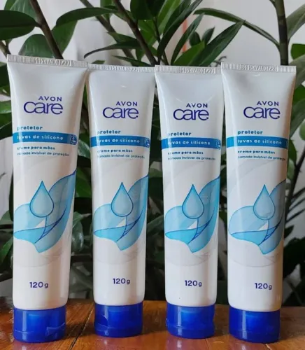Creme Protetor para as mãos Avon Care luva de Silicone