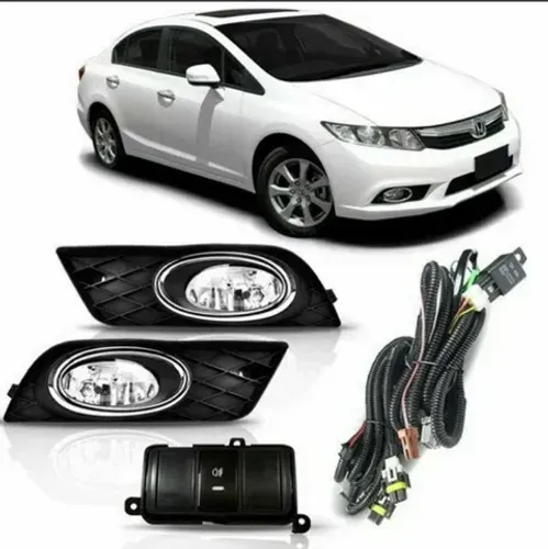 Kit Farol de Milha Completo para o Honda Civic ano 2012 até 2014