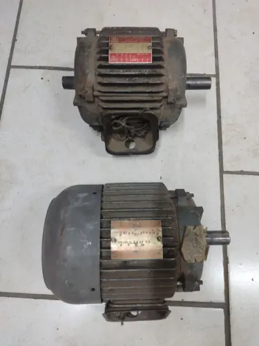 Motor eberle trifásico 2cv 220/380v (com defeito)