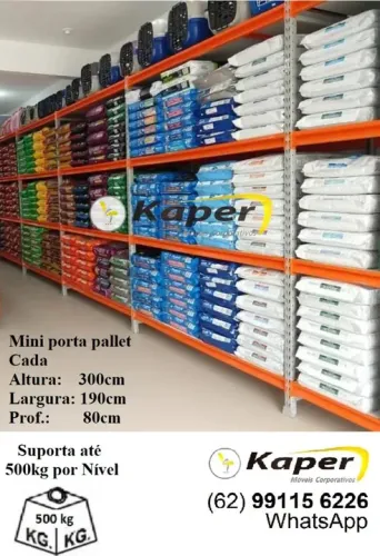 Mini porta pallet altura 300cm / palete / estante ( produto novo )