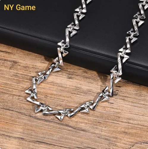 Colar Banhado Tipo Bijouteria Masculino Letra Z 11mm Importado