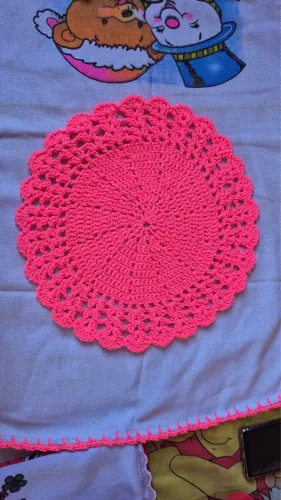 sousplat de crochê 